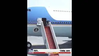 Joe Biden falls down Air Force One stairs!