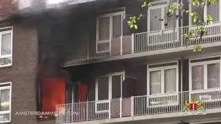 Big Fire In Amsterdam Slotermeer Highrise (5.13.13 - Day 1047)