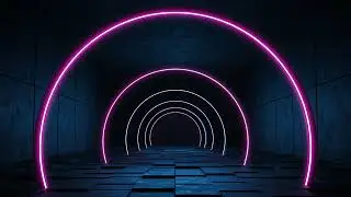 Neon street figure lighting night video / motion green screen / music background video effects /4k