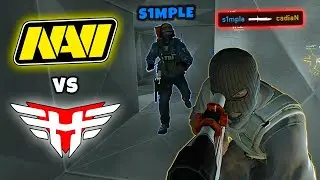 S1MPLE ПОСАДИЛ НА НОЖ! СИМПЛ КЛАТЧ 1v3 ЭЙС | NA'VI vs HEROIC DreamHack Masters Spring 2021