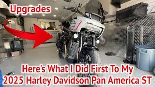 2025 Harley Davidson Pan America 1250 ST First Upgrades 🔥