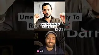 Umer Butt Reply To Rajab Butt 🤡 #rajabfamily #shortsfeed #viralshort #92umar