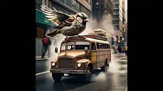 A Story of Sparrow Laying eggs on Bus #ai