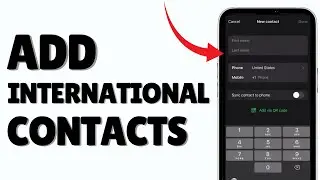 How to Add International Contact Phone Number in WhatsApp