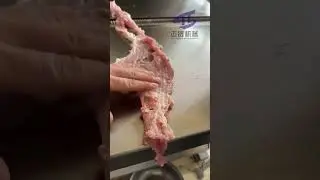 Meat continuous slicer #meatprocessingmachine #meatcuttingmachine