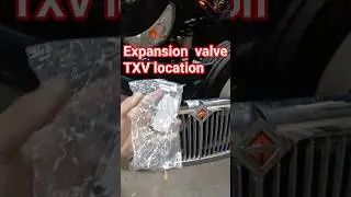 Expansion valve location International Box truck cummins 6.7 AC job #diesel #tech