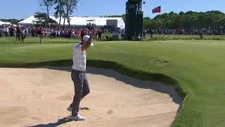 Dustin Johnson  Holes Out From the Bunker on No. 8