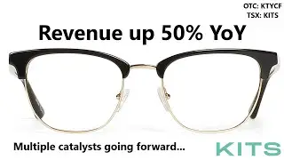 Rapidly Growing Eyewear E-Commerce Company grew revenue 50% YoY | KITS | OTC: KTYCF | Penny Stocks