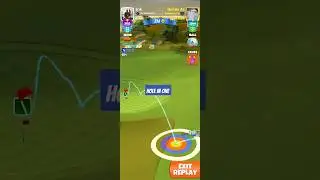 My 2nd Hole In One On This Par Three in 12 mph wind  | #holeinone #golfclash