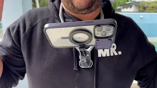 Neck Phone Holder Mount (with Anti-Vibration Chest Strap), POV/Vlog Selfie Mount for Magsafe iPhone