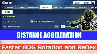 Distance Acceleration for faster ADS Rotation and instant Reflex | Thumb players watch this | CodM |