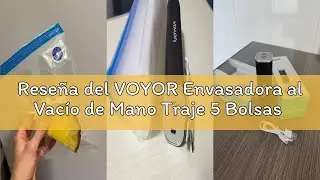Rese&ntilde;a del VOYOR Envasadora al Vac&iacute;o de Mano Traje 5 Bolsas de Vac&iacute;o Embasadoras Vacio Alimentos Por