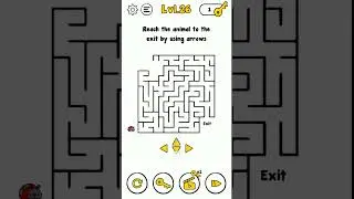 Trick Me Level 26 reach the animal to the exit by using arrows.