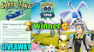 🔥 JOHTO TOUR TICKET GIVEAWAY RESULT 🔥 | POK&Eacute;MON GO GIVEAWAY !
