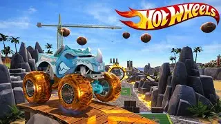 Безумные трюки монстр-траков Hot Wheels: Риномайт сеет разрушение в городе Hot Wheels