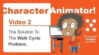 Character Animator CC Tutorial 2 - Walk Cycles and Rigging Multiple Views