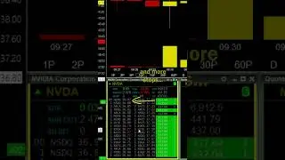 Active Seller Runs Stops On NVDA | Tape Reading Breakdowns #tapereading #nvda #daytrading