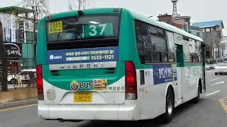 안성 백성운수 37-1번 뉴 슈퍼 에어로시티 8029호 주행영상