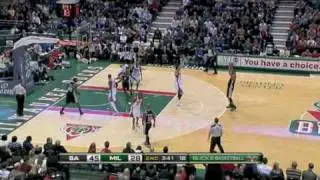 Spurs vs. Bucks 12/27/09 (Tim Duncan scores 26 points)