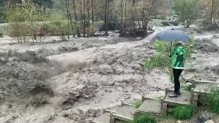 Fast high water @ East Fork of San Gabriel River 12-24-25