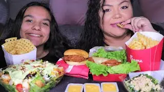 Chick-fil-A Spicy Chicken Sandwich Mukbang Eating Show | AngelaEats