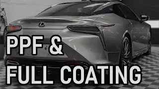 Lexus LC 500 full paint protection film with ceramic coating on EVERYTHING