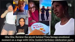 Ghe Ghe Rèview sèçrèt behind Tiwa Savage emotional tears on a stage with Uche Jombo birthday party