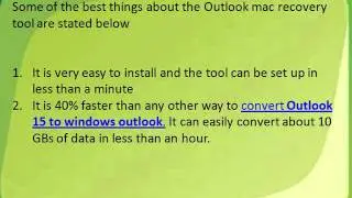 Looking For Outlook Mac Mail Recovery Tool?