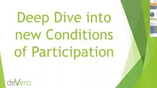 Home Health Conditions of Participation 2017 Overview