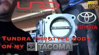 Tundra throttle body on my 2016 Tacoma with URD 76mm adapter plate - Tim's Tacoma Garage Ep. 40
