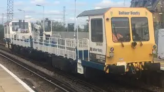 Balfour Beatty On Track Plant Crane Machine Through Northfleet 24/8/20