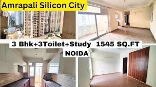 3Bhk + Study+ 3Toilet  Amrapali silicon city sector 76 Noida में ख़रीदे 1545 SQFT Flat Price 1.55Cr