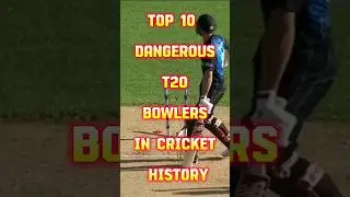 🤯 Top 10 Dangerous T20 Bowlers In Cricket History! 🏏 #circket #top10 #t20worldcup #bowling