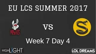 MSF vs SPY Highlights Game 3 EU LCS SUMMER 2017 Misfits vs Splyce by lol dreams