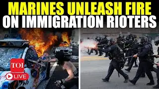 LA Riots LIVE | US Marines FIRE LIVE AMMUNITION At Anti-ICE Rioters Amid Heavy Clashes