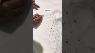 Panjabi handstiching full video tutorial #embroidery #artwork #sobeautiful #panjabi #creativehacks