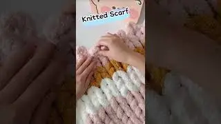 how to knit a scarf for beginners #shorts