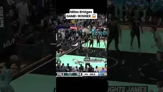 Bridges Calls GameMiles Bridges GAME-WINNER 😱 (via NBA)