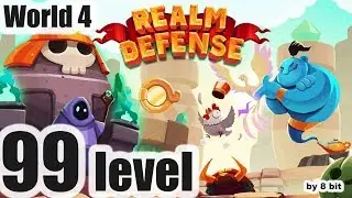 Realm Defense - World 4, level 99 Campaign Mode cleared, 3 stars