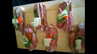 canap&eacute; vom rindersteak # tapas  canap&eacute; of beef steak #heinrichskueche #weihnachten #chistmas 2025