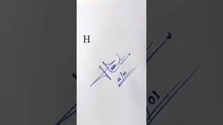 H letter simple signature style #signatureideas #design