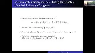 Paolo Aschieri - Title Metric compatibility and Levi-Civita connections on quantum groups
