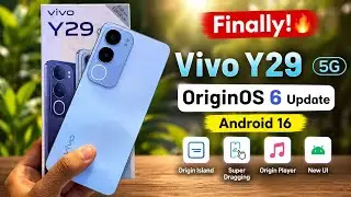 Vivo Y29 5G Finally Got OriginOS 6 Update Today 🔥 | Android 16 Features, Origin Island & First Look