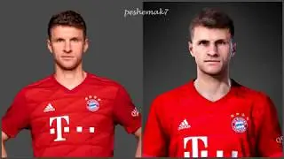 PES 2020 | Bayern Munich | Player Faces Comparsion..