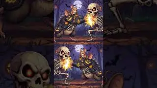 I J K L Impala Jerboa Kangaroo Lion &ndash; Spooky ABC Halloween Pixel Animals Night Song
