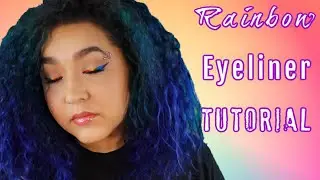 Rainbow Eyeliner Tutorial (NoBlandMakeup)