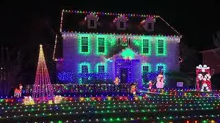 Christmas Lights in The Woodlands - Golden Shadow Circle