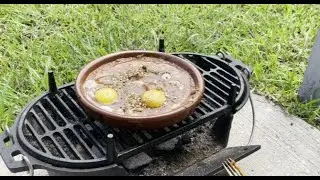 Freestyle Breakfast in a Moroccan Tagine Pot Open Fire