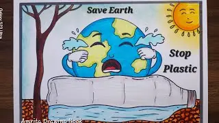 World Environment Day Poster Drawing| Environment Day Drawing |Ending Global Plastic Pollution Chart