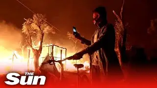 Fire destroys Moria migrants camp in Greece forcing thousands to flee